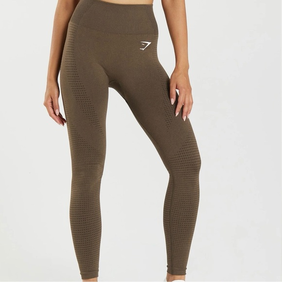 Gymshark VITAL SEAMLESS LEGGINGS - Espresso Marl - Picture 2 of 5